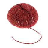 Maxbell 50G Colored Woolen Yarn Fluffy Knitting Yarn for Crochet Project Red
