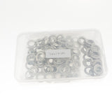 Max Maxb 100 Sets Metal Eyelet with Washer Leather Craft Clothing Repair Accessories