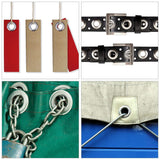 Max Maxb 100 Sets Metal Eyelet with Washer Leather Craft Clothing Repair Accessories