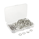 Max Maxb 100 Sets Metal Eyelet with Washer Leather Craft Clothing Repair Accessories