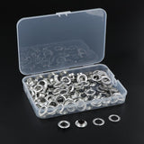 Max Maxb 100 Sets Metal Eyelet with Washer Leather Craft Clothing Repair Accessories
