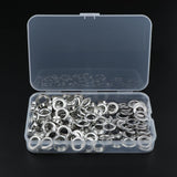 Max Maxb 100 Sets Metal Eyelet with Washer Leather Craft Clothing Repair Accessories