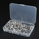 Max Maxb 100 Sets Metal Eyelet with Washer Leather Craft Clothing Repair Accessories
