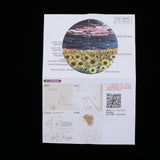 Max Maxb Stamped Embroidery Kit with Flower Pattern DIY Cross Stitch Crafts Style 1