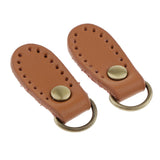 Max 2pcs PU Leather Handbag Strap Buckle Hang Hook Bag Making Supplies Brown