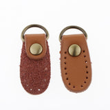 Max 2pcs PU Leather Handbag Strap Buckle Hang Hook Bag Making Supplies Brown