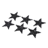 Max Maxb 6pcs Star Rhinestone Hot Melt Adhesive Patch Iron on Applique Clothes Decor