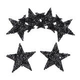 Max Maxb 6pcs Star Rhinestone Hot Melt Adhesive Patch Iron on Applique Clothes Decor