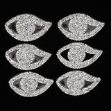 Max Maxb 6pcs Eye Design Rhinestone Patches Iron-on Clothing Hat Bag Shoes Applique