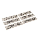 Max 6pcs Letters SWEET Rhinestone Patches Crystal Badges for Clothes Bag Patches