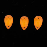 Max Maxb 36 Pieces Sew on Glass Beads Flatback Crystal Rhinestones Orange Yellow