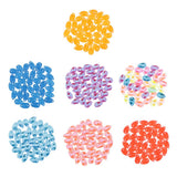 Max Maxb 36 Pieces Sew on Glass Beads Flatback Crystal Rhinestones Orange Yellow