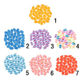 Max Maxb 36 Pieces Sew on Glass Beads Flatback Crystal Rhinestones Orange Yellow