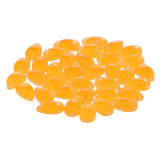 Max Maxb 36 Pieces Sew on Glass Beads Flatback Crystal Rhinestones Orange Yellow