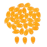 Max Maxb 36 Pieces Sew on Glass Beads Flatback Crystal Rhinestones Orange Yellow