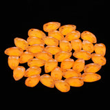 Max Maxb 36 Pieces Sew on Glass Beads Flatback Crystal Rhinestones Orange Yellow