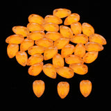 Max Maxb 36 Pieces Sew on Glass Beads Flatback Crystal Rhinestones Orange Yellow
