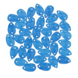 Max Maxb 36 Pieces Sew on Glass Beads Flatback Crystal Rhinestones Deep Blue