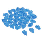 Max Maxb 36 Pieces Sew on Glass Beads Flatback Crystal Rhinestones Deep Blue