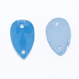 Max Maxb 36 Pieces Sew on Glass Beads Flatback Crystal Rhinestones Deep Blue