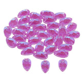 Max Maxb 36 Pieces Sew on Glass Beads Flatback Crystal Rhinestones Deep Purple