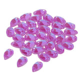 Max Maxb 36 Pieces Sew on Glass Beads Flatback Crystal Rhinestones Deep Purple