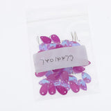 Max Maxb 36 Pieces Sew on Glass Beads Flatback Crystal Rhinestones Deep Purple