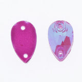 Max Maxb 36 Pieces Sew on Glass Beads Flatback Crystal Rhinestones Deep Purple