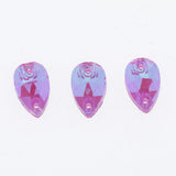 Max Maxb 36 Pieces Sew on Glass Beads Flatback Crystal Rhinestones Deep Purple