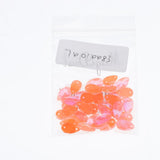 Max Maxb 36 Pieces Sew on Glass Beads Flatback Crystal Rhinestones Orange