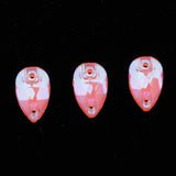 Max Maxb 36 Pieces Sew on Glass Beads Flatback Crystal Rhinestones Orange