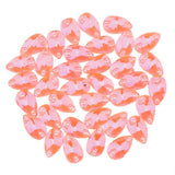 Max Maxb 36 Pieces Sew on Glass Beads Flatback Crystal Rhinestones Orange