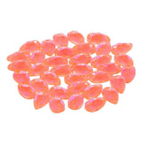 Max Maxb 36 Pieces Sew on Glass Beads Flatback Crystal Rhinestones Orange