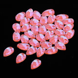 Max Maxb 36 Pieces Sew on Glass Beads Flatback Crystal Rhinestones Orange