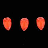 Max Maxb 36 Pieces Sew on Glass Beads Flatback Crystal Rhinestones Tangerine