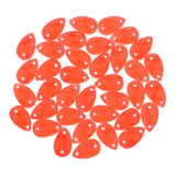Max Maxb 36 Pieces Sew on Glass Beads Flatback Crystal Rhinestones Tangerine