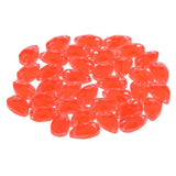 Max Maxb 36 Pieces Sew on Glass Beads Flatback Crystal Rhinestones Tangerine
