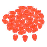 Max Maxb 36 Pieces Sew on Glass Beads Flatback Crystal Rhinestones Tangerine
