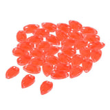 Max Maxb 36 Pieces Sew on Glass Beads Flatback Crystal Rhinestones Tangerine