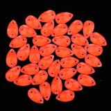 Max Maxb 36 Pieces Sew on Glass Beads Flatback Crystal Rhinestones Tangerine