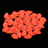 Max Maxb 36 Pieces Sew on Glass Beads Flatback Crystal Rhinestones Tangerine