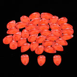 Max Maxb 36 Pieces Sew on Glass Beads Flatback Crystal Rhinestones Tangerine