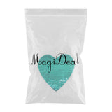 Maxbell Heart Sequins Sewing Applique Reversible Embroidery Clothes Patches Badge