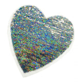 Maxbell Heart Sequins Sewing Applique Reversible Embroidery Clothes Patches Badge