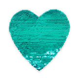 Maxbell Heart Sequins Sewing Applique Reversible Embroidery Clothes Patches Badge