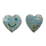 Maxbell Heart Sequins Sewing Applique Reversible Embroidery Clothes Patches Badge