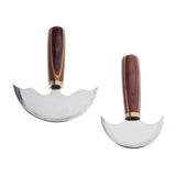 Max Maxb Steel Half Moon Leather Cutting Knife Leather Cutter Edge Skiving Tool Small