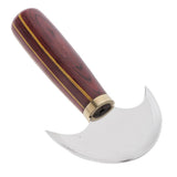 Max Maxb Steel Half Moon Leather Cutting Knife Leather Cutter Edge Skiving Tool Small
