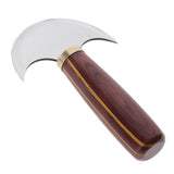 Max Maxb Steel Half Moon Leather Cutting Knife Leather Cutter Edge Skiving Tool Small