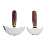 Max Maxb Steel Half Moon Leather Cutting Knife Leather Cutter Edge Skiving Tool Small